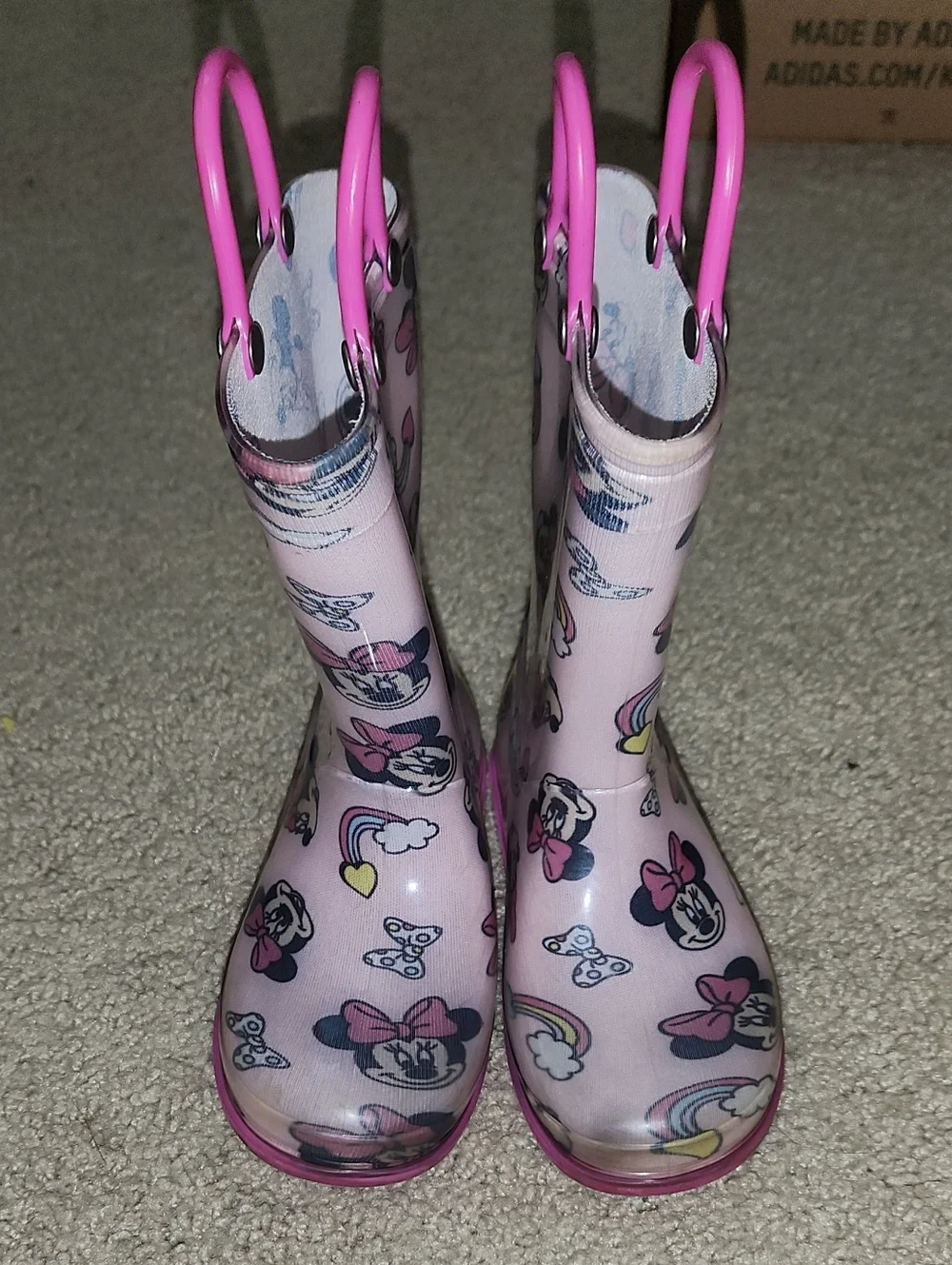 Disney Pink Minnie Mouse Kids Rain Boots